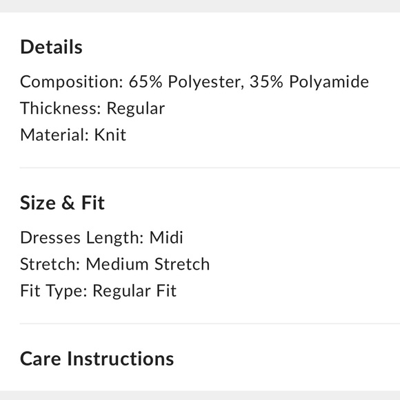 Commense NWT Two Tone V-Neck Knit Slit Midi Dress Black and Cream Dress size XS - Picture 6 of 7